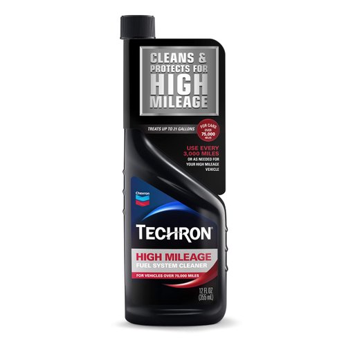 Chevron Techron High Mileage Fuel System Cleaner, 12 oz, Pack of 1
