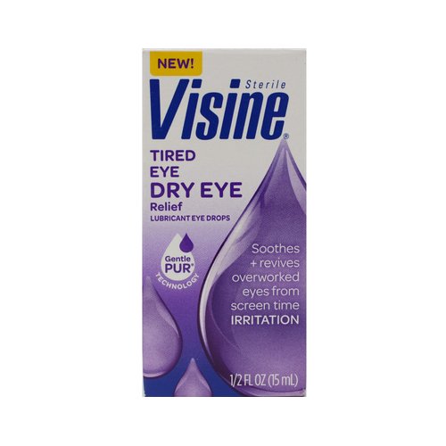VISINE® Dry Eye Relief Tired Eye Lubricant Eye Drops