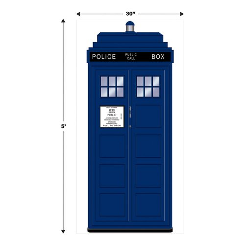 Beistle Plastic Blue Police Call Box Door Covers, 6' x 30", Set of 2 - British Themed Party Supplies, Crime Scene Decorations, Law Enforcement Policeman Wall Prop