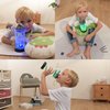 OkiyiD Kids Water Bottle with Train Design 3D Glowing LED Light-Tritan BPA Free,Perfect for Back-to-School Season, Girls, Boys, Kids, Holiday Camping, Picnic Gifts - 14 oz Travel Mug
