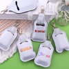 Duufin 40 Pieces Hand Sanitizer Holder Empty Travel Bottle Set Including 20 Pieces Hand Sanitizer Keychain Holders and 20 Pieces Reusable Flip Cap Travel Bottles for Hand Sanitizer, White