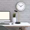 Globe Electric 30061 Desk Lamp, Gold Gooseneck, Matte Black Finish, 5W Energy Star Integrated LED, 250 Lumens 30061, 15.45", Black & Gold
