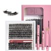 LIZMANN Lash Clusters False lashes Lash Extensions Kit Individual Lashes kit DIY Eyelash Extensions at Home. 30D-40D -9-16MIX Individual Lashes 280.
