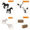 MEMOVAN Realistic Mini Barn Farm Toys Tractor Playset - Plastic Farm Animals Figurines Farm Cake Toppers Farm Figures Farmer Vehicle Toy Truck with Trailer for 3-12 Years Old Kids Boys Girls Toddler