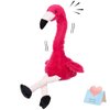 CozyWorld 13’’ Talking Flamingo Toy Repeat What You Said Interactive Cute Plush Toy Flamingo Stuffed Animals Birthday Gifts for Boys and Girls, Red