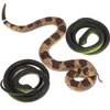 Darovly 3Pcs Rubber Snakes Realistic Fake Snakes Rattlesnake- Garden Props to Keep Birds Away-Scare Birds and Squirrels for Gag Toys Pranks Party Favors Halloween Decoration