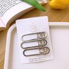 ZHOUMEIWENSP 15Pcs Metal Alligator Hair Clips for Women Girls Cute Star Snap Non Slip Metal Duck Bill Hair Pins for Thick Thin Hair Rustproof Hair Styling Accessories (Style1)