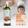 NATURE-O-CARE Gentle Orange Blast Kids Body Wash | 6.76 fl oz Tear-Free Formula, Eco-Friendly, No SLS, Parabens | Cleanses and Softens Skin