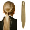 FUT Womens Claw Ponytail Clip in Hair Extensions 21 inches Long Straight Hairpiece