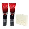 Bath & Body Works Vampire Blood Lip Gloss 2 Piece Set with a Natural Oats Sample Soap