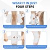 Knee Brace with Side Stabilizers, Professional Knee Compression Support Brace for Men Women, Adjustable Knee Wrap with Patella Pad, Relief Pain for Meniscus Tear ACL MCL Arthritis Injuries (White, L)