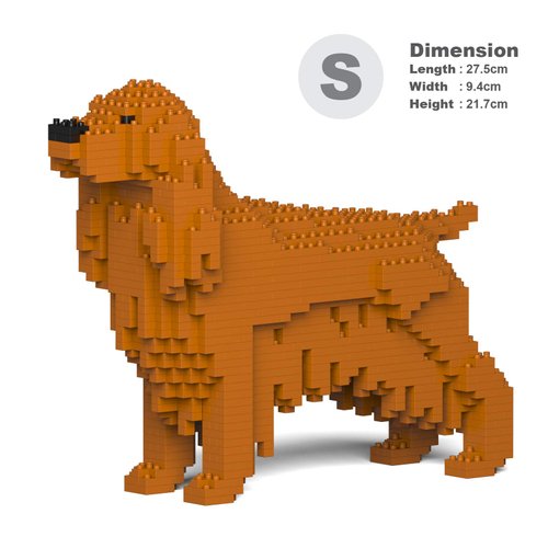JEKCA English Cocker Spaniel 01S-M03 | Plastic Building Blocks | Age 14+