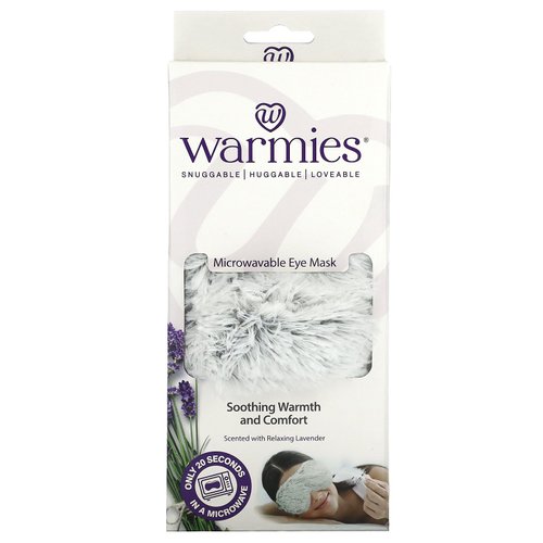 Warmies Marshmallow Gray Microwaveable Lavendar Scented Eye Mask