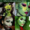 Afflano Green Eyeshadow Palette, Green Glitter Eyeshadow Highly Pigmented, Forest Emerald Green Christmas Makeup Palettes, Yellow Lime Grass Grinch Green Makeup Eye Shadow Pallet 15 Color