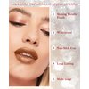 Metallic Lip Gloss Glitter Lipstick, Shiny Metallic Matte Liquid Lipstick, High Pigment Long Lasting Lipstick 24H Waterproof Non Stick Cup Lip Glaze, Sparkling Shimmer Lipstick Lipgloss for Women-06#