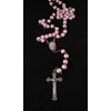 YRP 12 pcs New Pink Scented Wooden Rosaries Baby Baptism Party Favors Recuerdos Rosario