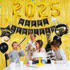 IDAODAN New Years Decorations 2025 Kit, New Years Eve Party Supplies 2025 with Happy New Year Banner, 2025 Balloons, Fringe Curtains, Champagne Balloon for New Year Eve Decorations