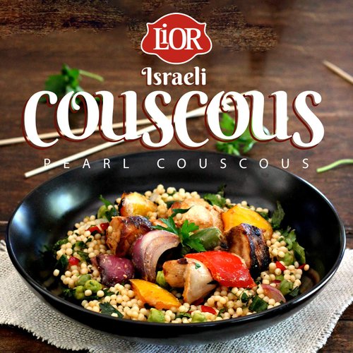 LiOR Israeli Pearl Couscous | Whole Wheat | Toasted Pasta | Non-Gmo | Vegan | Kosher | Jar | 21.1 Oz, 1.31 Pound (Pack of 1)