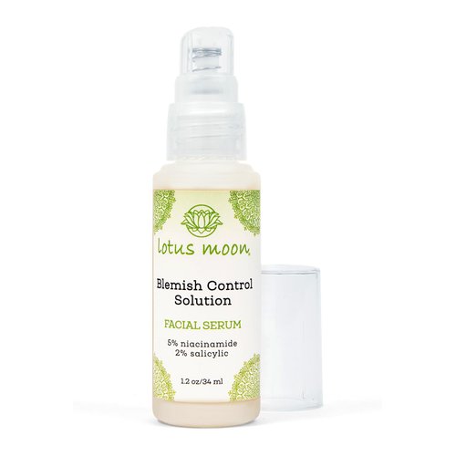 Lotus Moon® - Blemish Control Solution | Niacinamide & Salicylic Acid Serum for Blemish-Prone Skin, Plant-Based, Clean, Cruelty-Free, Functional Skincare (1.2 fl oz | 34 ml)