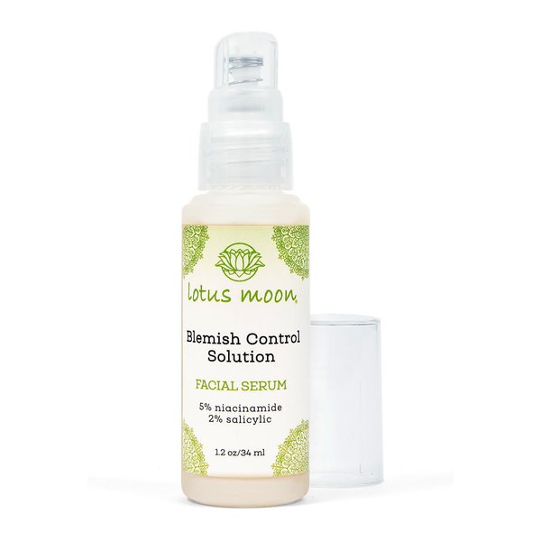 Lotus Moon® - Blemish Control Solution | Niacinamide & Salicylic Acid Serum for Blemish-Prone Skin, Plant-Based, Clean, Cruelty-Free, Functional Skincare (1.2 fl oz | 34 ml)