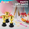 Playbees Plastic Golden Cup Trophy for Kids - 12 Pack - 4 Inch Achievement Prize Awards - Ideal Recognition for School, Sports, Office, Carnival Games - Party Favors, Decor, Props - Motivational