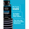 Black Forest NMN Supplements 1000mg (Nicotinamide Mononucleotide) 99% Pure, Stabilized Form, BioPerine® for Enhanced Bioavailability (60 Capsules) (NMN 1000mg per Serving) NAD Supplement for NAD