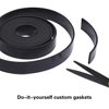 TORRAMI Solid Neoprene Rubber Strips Roll 1/8 (.125) inch Thick X 2 inch Wide X 10 Feet, for DIY Weather Stripping, Gasket, Seal