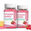 2 Pack Potassium Gummies, Potassium Chloride 1000mg for Adults, Chewable Potassium Supplement for Women & Men, Support Leg Cramps & Muscle Health - Sugar-Free, Vegan,120 Count