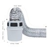VIWINVELA 3 IN 1 Indoor Dryer Vent Kit Filter Bucket for Electric Dryer with 4-Inch by 5-Feet Proflex Duct (Silver)