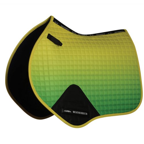 Weatherbeeta Prime Ombre Jump Shaped Saddle Pad, Sunflower Field, Full