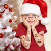 Konsait Christmas Tattoos for Kids, 210Pcs Santa Tree Snowman Gingerbread Man Small Christmas Temporary Tattoos, Hollday Tattoos Christmas Goodie Bag Stuffers Kids Stocking Stuffers, 30 Sheets