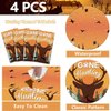 PTECDROTS 4Pcs Hunting Tablecloths, Rectangular Hunting Birthday Decorations Table Covers, Disposable Hunting Table Decorations for Kids Hunting Deer Birthday Party Supplies, 51 x 86 Inch