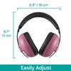 KidCo Whispears - Baby Ear Protection Headphones, Noise Cancelling Ear Muffs for Babies, Toddlers, & Infants - Pink