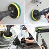 Power Scrub Pads Drill Attachment, GOH DODD 15 Pieces 5 Inch Headlight Restoration Kit Cleaning Kit Scouring Pads with Baker and Universal Shaft for Kitchen, Bathroom, Grout, Carpet, Tub, Grill, Tile