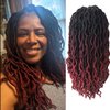 Gypsy Faux Locs Crochet Hair 14inch 6Packs Soft Goddess Locs Pre Looped Crochet Braids Beach Curl Bohemian Dreadlock Hair Extensions（14inch,OT1B/99J/530)