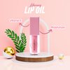 Monabell France Hydrating Lip Glow Oil - Plumping Lip Oil Gloss Tinted for Lip Care and Dry Lips, Non Sticky & Fresh Texture, Shiny and Moisturizing (Mercury)