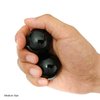 Top Chi Black Obsidian Baoding Balls with Carry Pouch for Hand Therapy, Exercise, and Stress Relief (Medium 1.5 Inch)