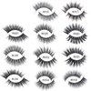 FACE MIRACLE NEW YORK 3D Mink False Eyelashes Full Strip Natural Wispy Fluffy Fake Lashes For Women Thick Cross Long Volume Eyelash Extensions 5 Pairs USA(8029)