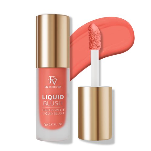FV Liquid Blush, Long Lasting & Blendable Cream Blush for Cheeks, High Pigmented Dewy Blush Makeup, Buildable Face Blushes for Healthy Natural Finish (Alice)