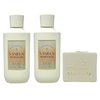 Bath & Body Works Vanilla Romance 2 Pack Body Wash Set with a Natural Oats Bar Soap - Full Size