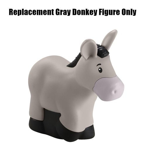 Replacement Part for Fisher-Price Little-People Christmas Nativity Playset - HPP89 ~ Replacement Gray Donkey Figure