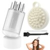 4pcs Scalp Applicator Comb Set with Scalp Applicator Comb, Hair Comb and Hair Oil Applicator Bottle Brush for Scalp Massager and Hair Growth Care(White)