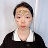 face jewels for makeup Festival Wedding Face Gems Temporary Tattoos mermaid halloween Bindi Fusion Headpiece Body Jewellery bindi face jewel(Topaz gold/SR16)