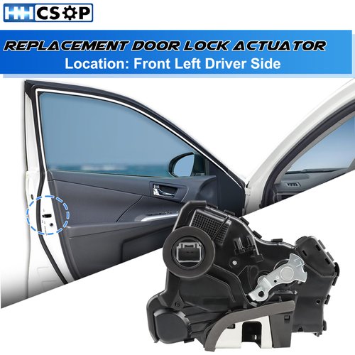 Front Left Driver Side Door Lock Latch Actuator Fit for Toyota 4Runner Camry Corolla Matrix Sienna Solara Lexus ES300 ES330 RX350 RX400h Scion TC XA 2002 2003 20004 2005 2006 2007 2008 2009 2010 2011