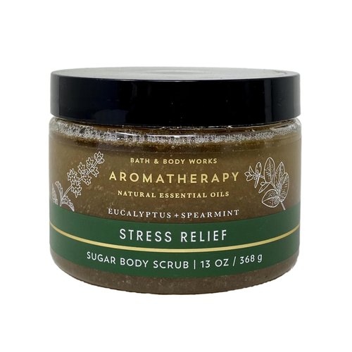 Bath & Body Works Aromatherapy Eucalyptus + Spearmint Body Scrub and Body Butter Gift Set with a Natural Oats Sample Soap