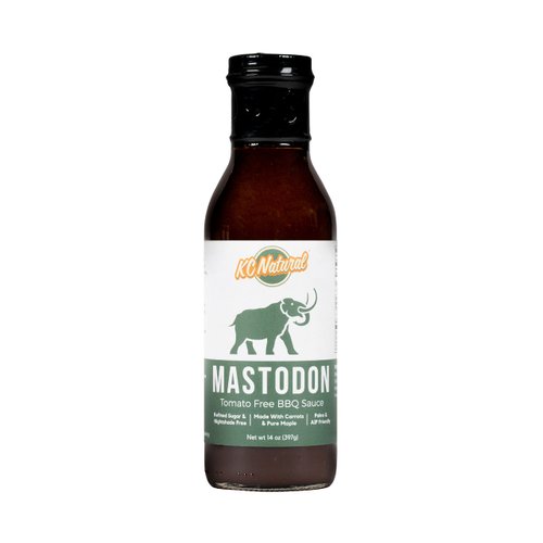 KC Natural - Mastodon Barbecue Sauce - Nightshade Free - Paleo and AIP Friendly - 14 oz