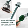RHOS 2-in-1 Hair Brush Cleaner and Remover Tool - Comb for Removing Hair and Dust, Suitable for Home and Salon Use (1 Pack-Green)