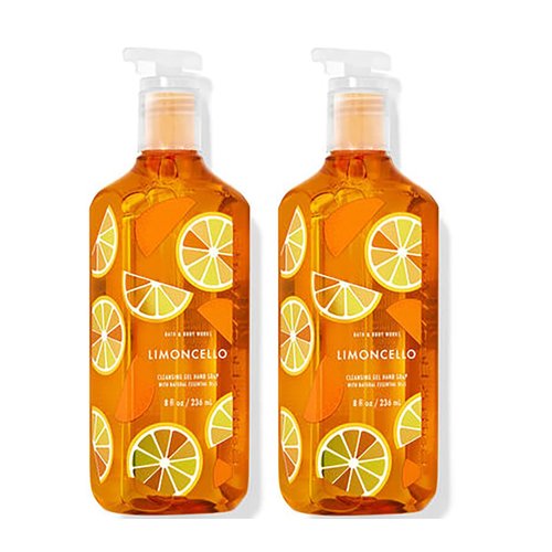 Bath & Body Works Hand Soap, Cleansing Gel, 8 Fl Oz Pack of 2 (Limoncello)