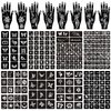 16 Sheets Henna Tattoo Stencils Kit Reusable for Women Girls and Kids,150+ PCS Tattoo Stencil,Temporary Indian Arabian Glitter Airbrush Tattoo Stencils for Face Body Paint DIY