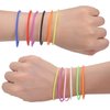 Senkary 120 Pieces Colorful Silicone Jelly Bracelets Nonluminous Stretchy 80s Bracelets Bands Hair Ties for Party Favors, Adults, Women (10 Colors)